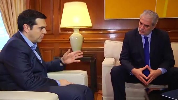 Ayuda a Grecia. Encuentro entre Christos Stylianides y el primer ministro griego, Alexis Tsipras