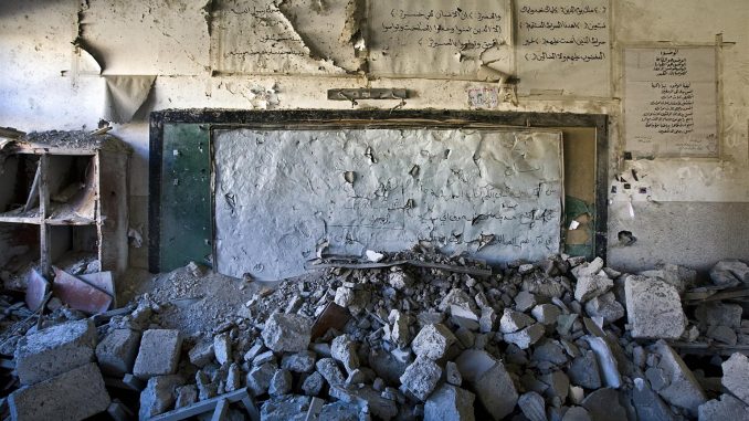 escuelas en Libia atacadas