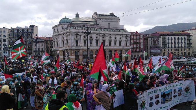 Manifestacion pro Sáhara Occidental | pueblo saharaui en Bilbao