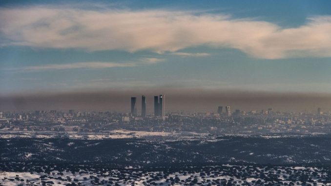 Madrid boina de contaminación